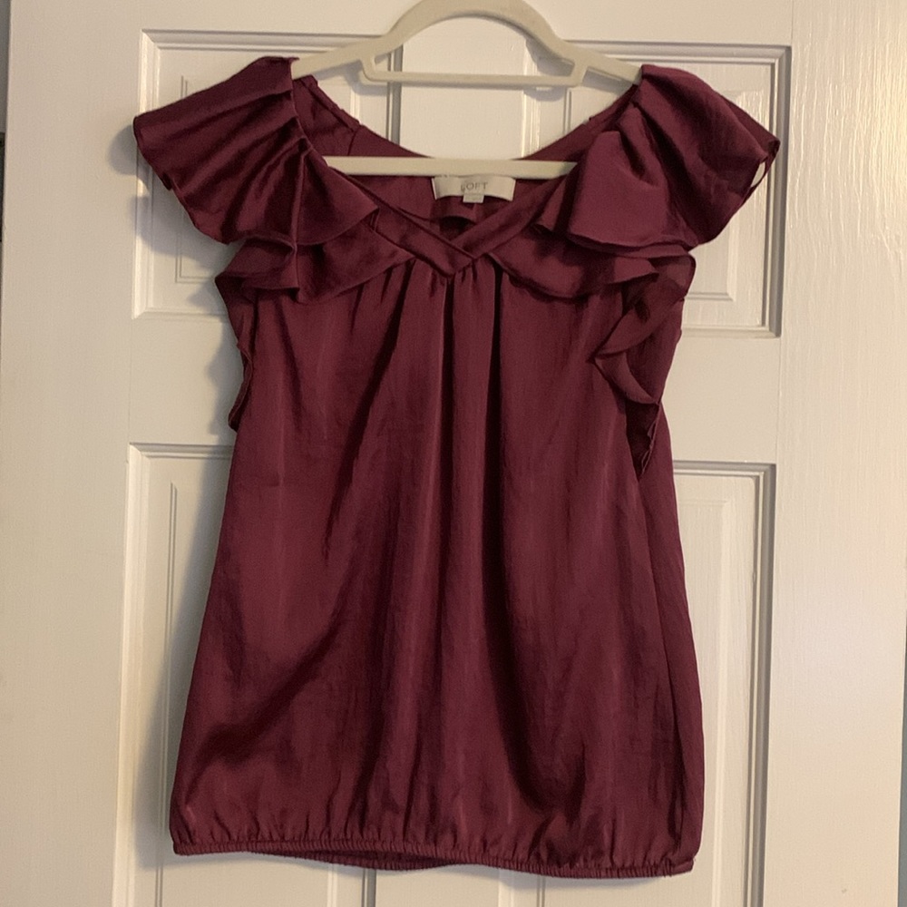 Loft Flutter Sleeve Top - image 1